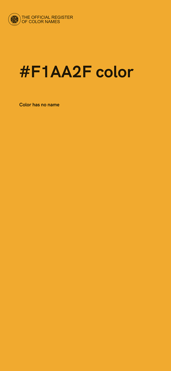 #F1AA2F color image