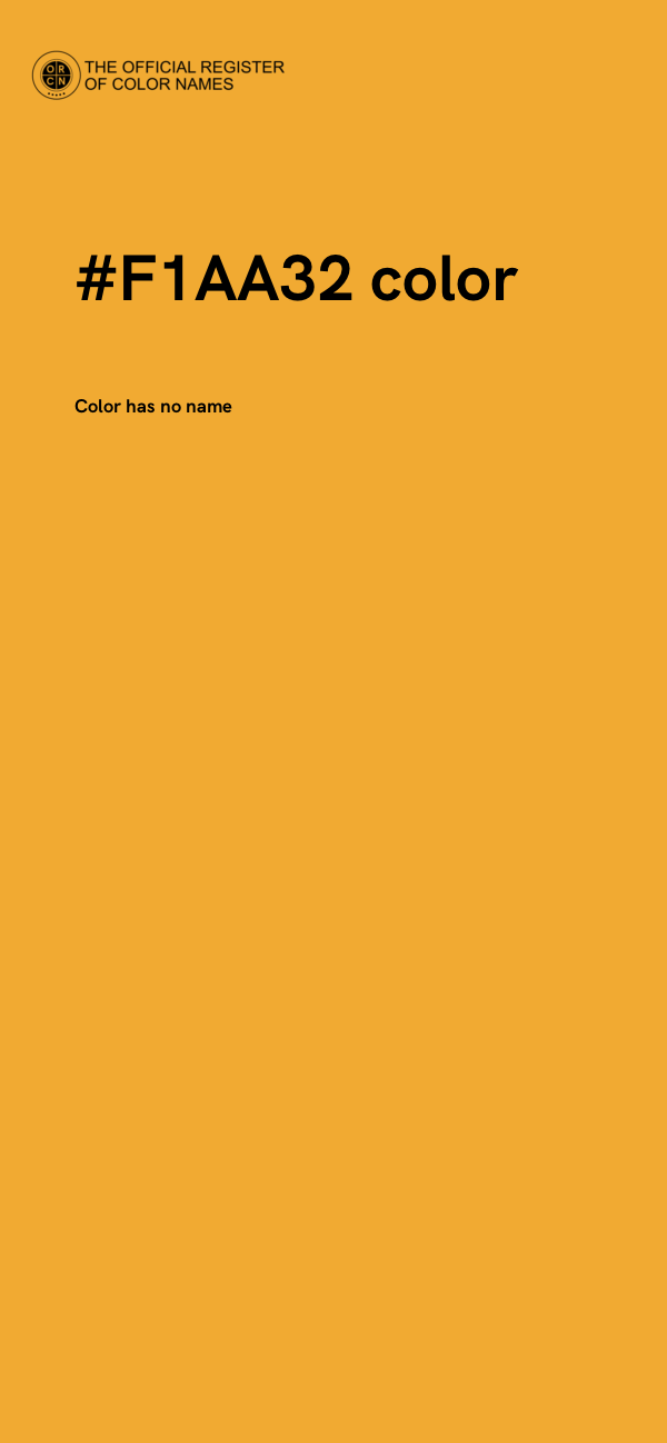 #F1AA32 color image