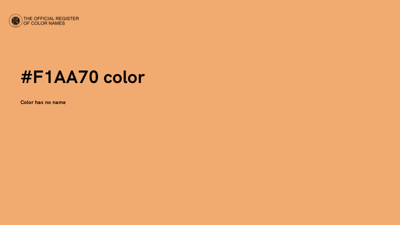 #F1AA70 color image