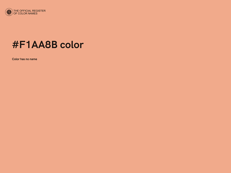 #F1AA8B color image