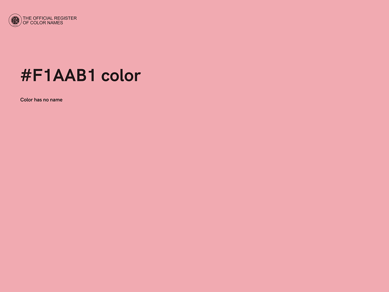 #F1AAB1 color image