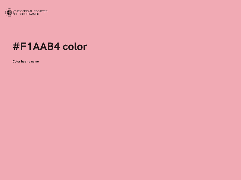 #F1AAB4 color image