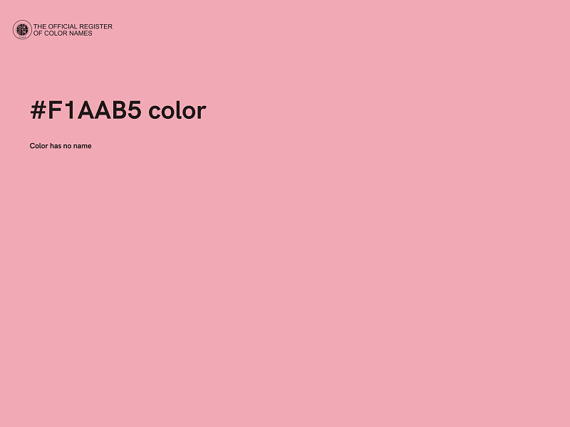 #F1AAB5 color image