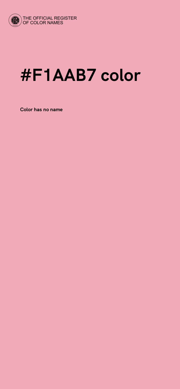#F1AAB7 color image