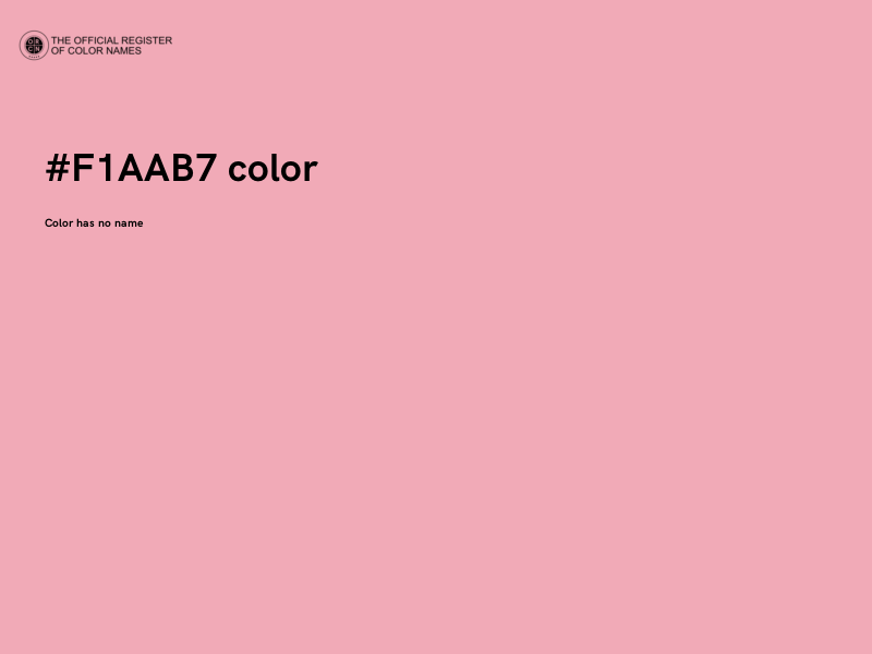 #F1AAB7 color image