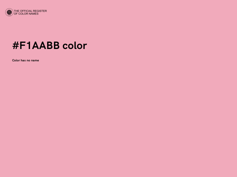 #F1AABB color image