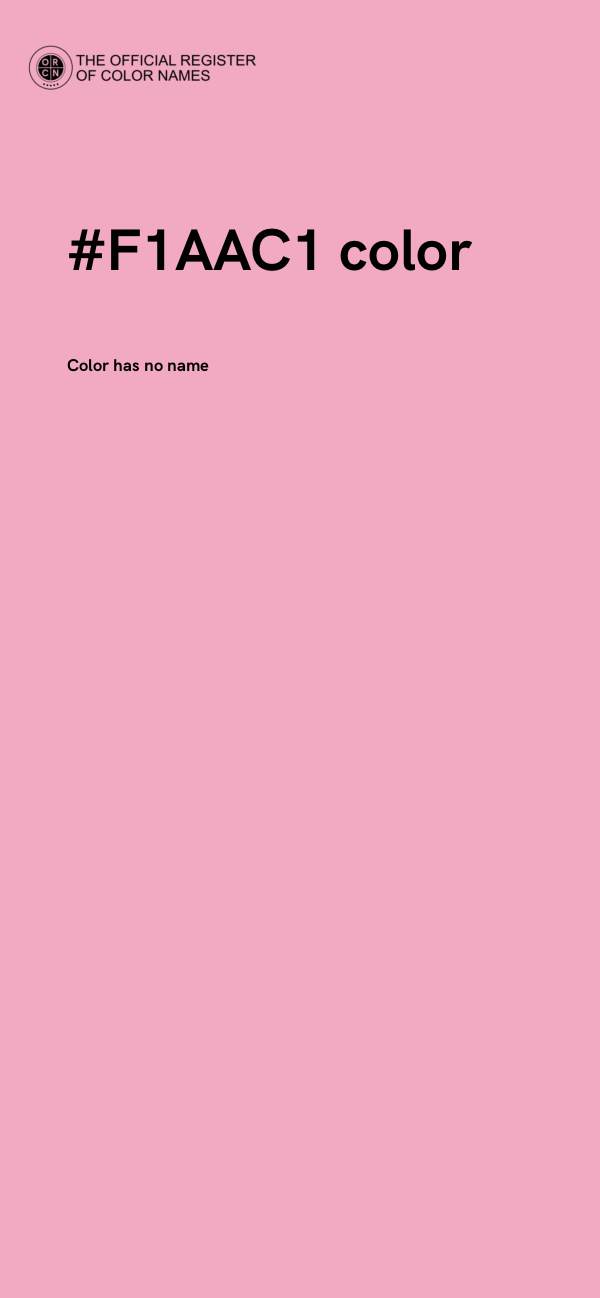 #F1AAC1 color image