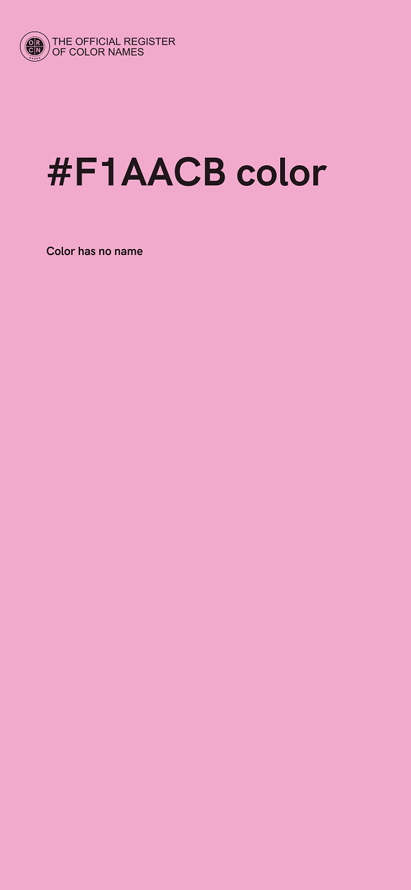 #F1AACB color image