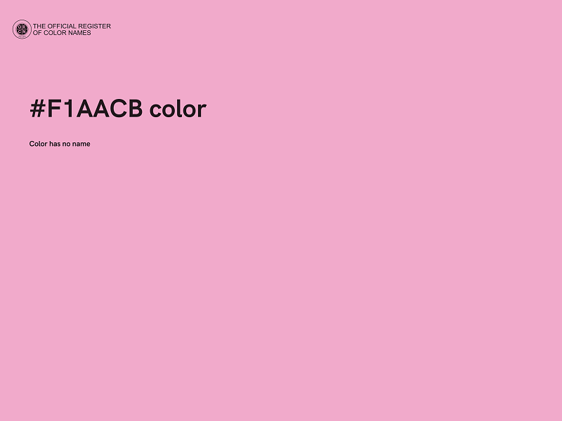 #F1AACB color image