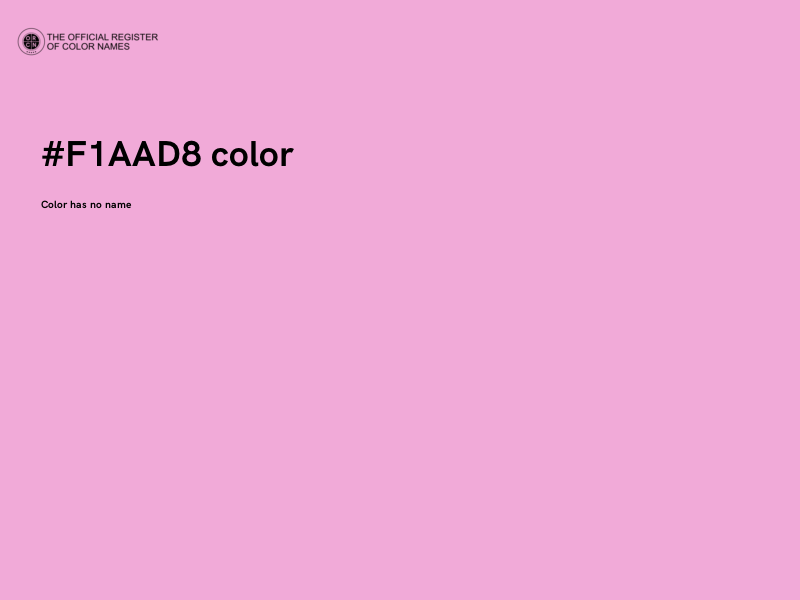 #F1AAD8 color image