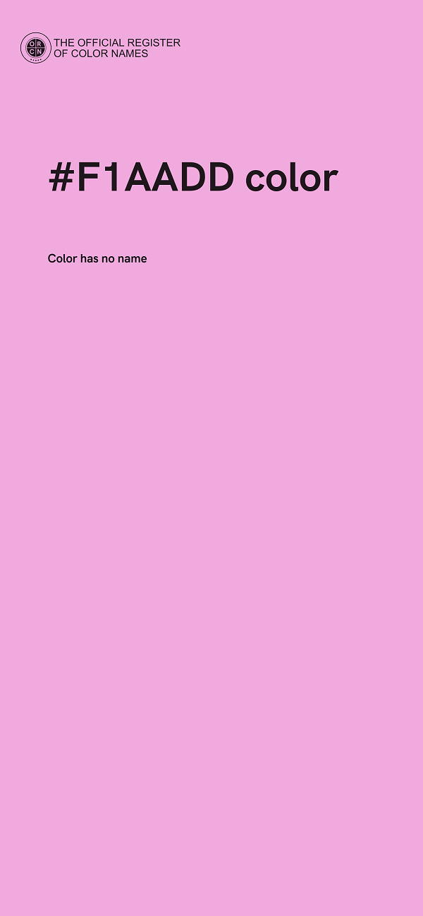 #F1AADD color image