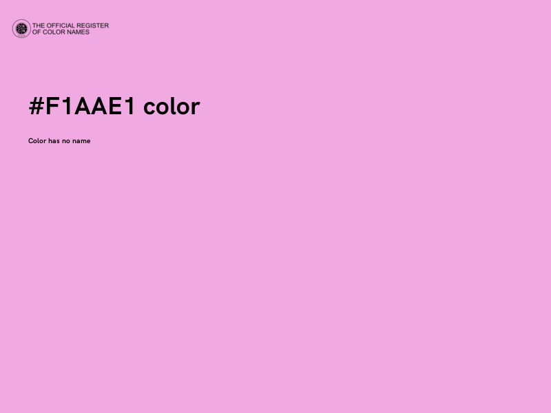 #F1AAE1 color image