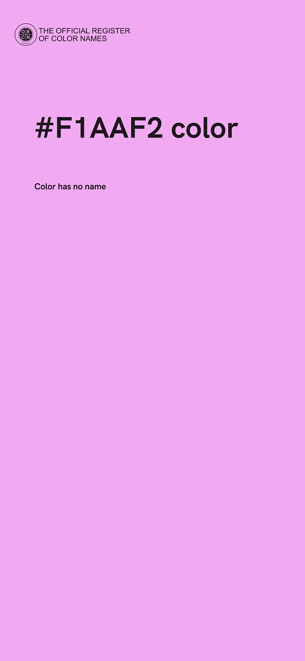 #F1AAF2 color image