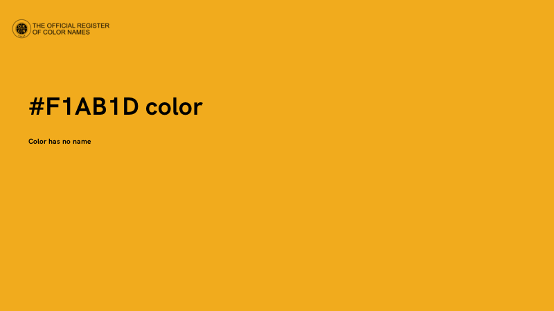 #F1AB1D color image