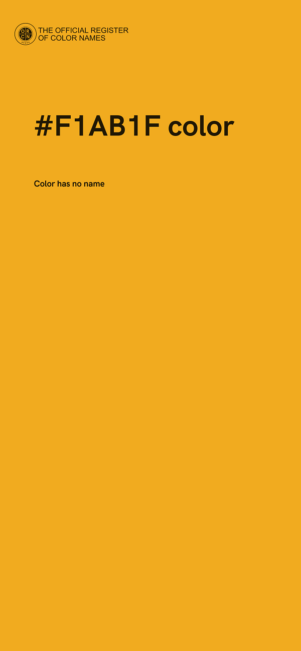 #F1AB1F color image