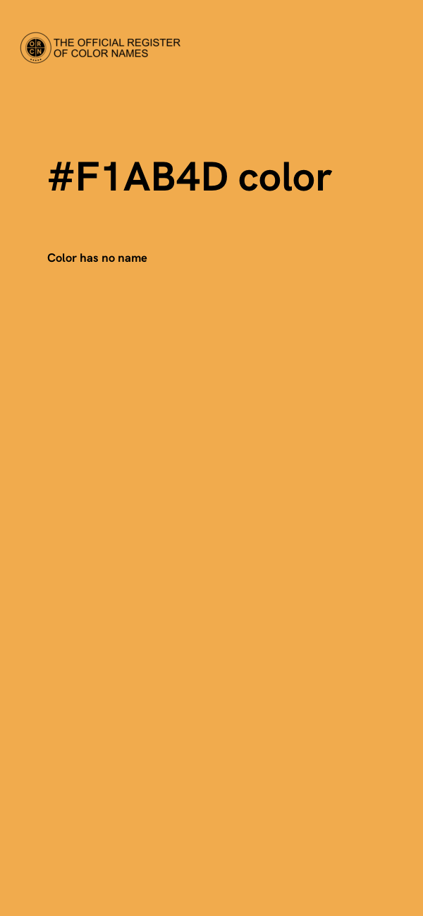 #F1AB4D color image