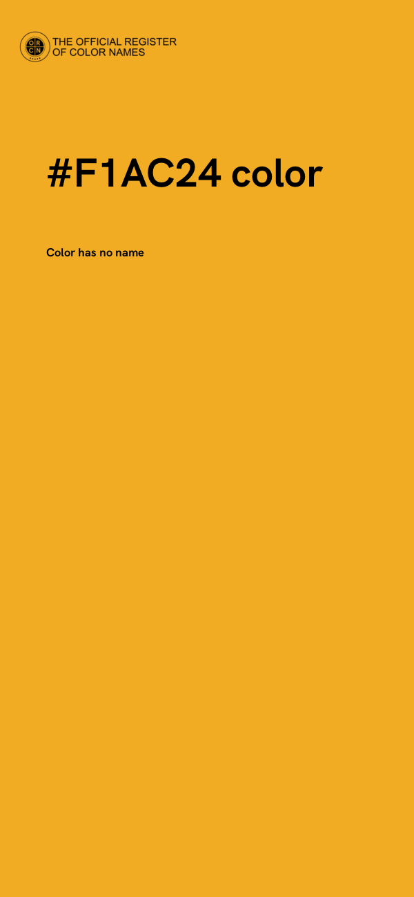 #F1AC24 color image