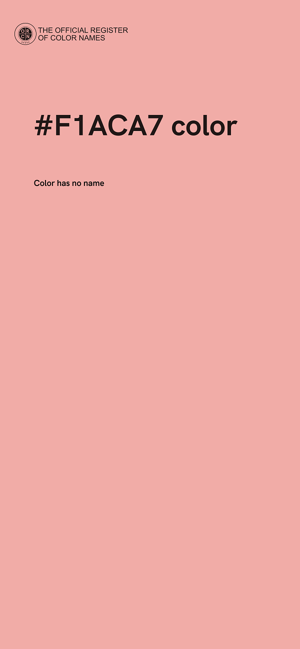 #F1ACA7 color image