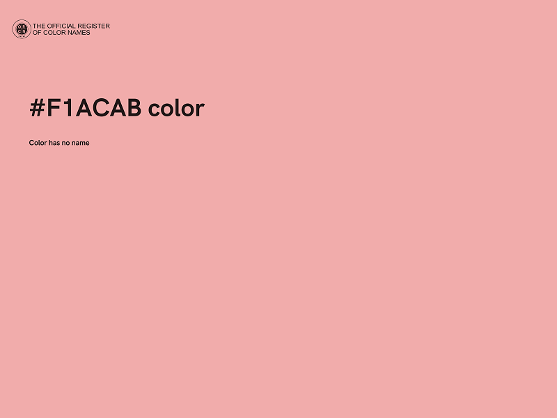 #F1ACAB color image