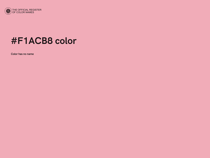 #F1ACB8 color image