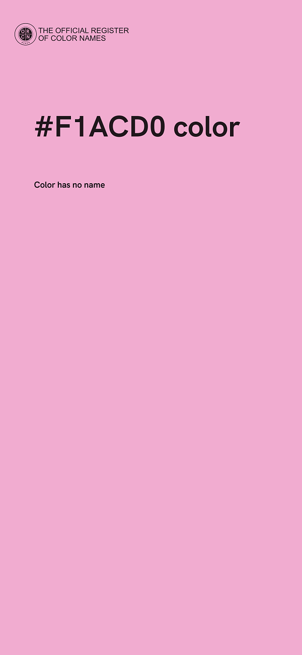 #F1ACD0 color image