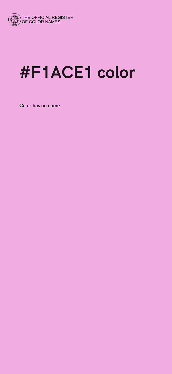 #F1ACE1 color image