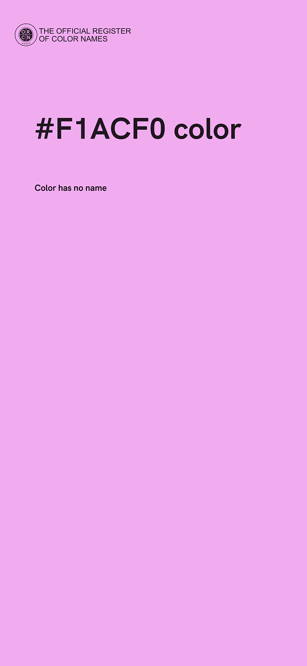 #F1ACF0 color image