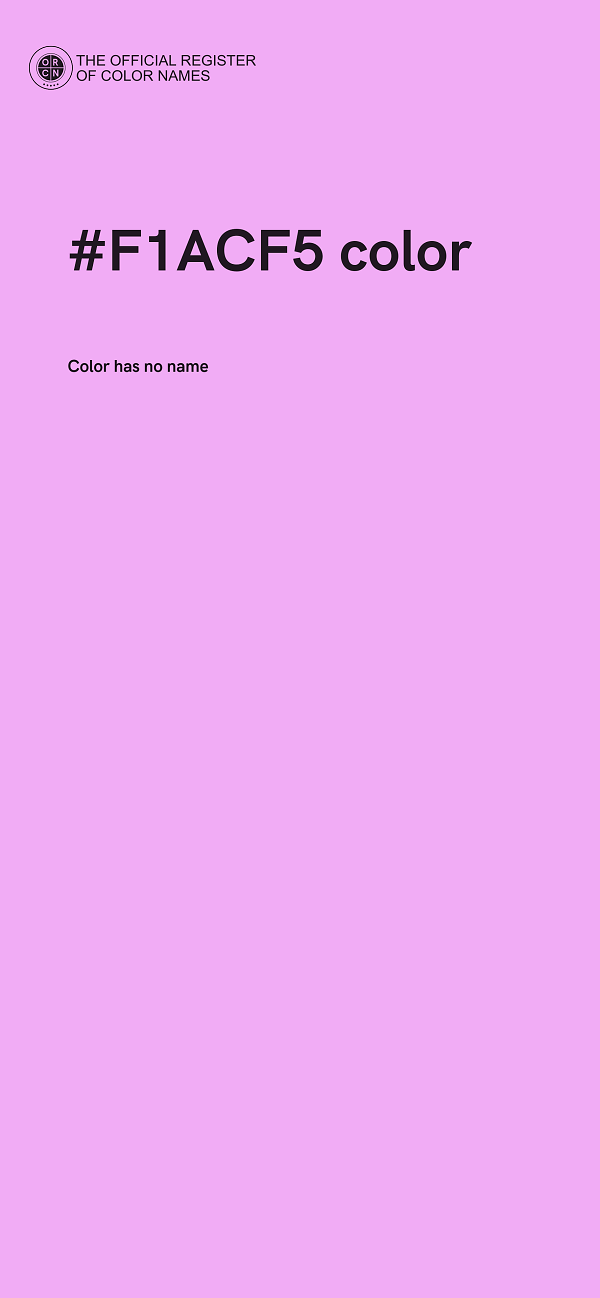 #F1ACF5 color image