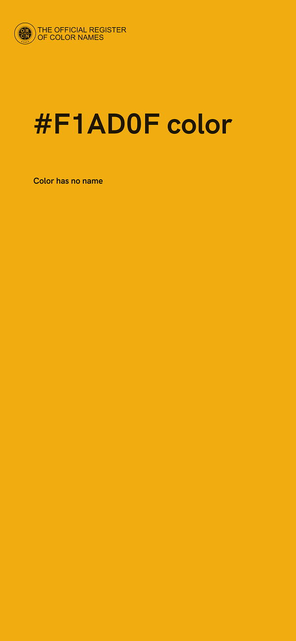 #F1AD0F color image