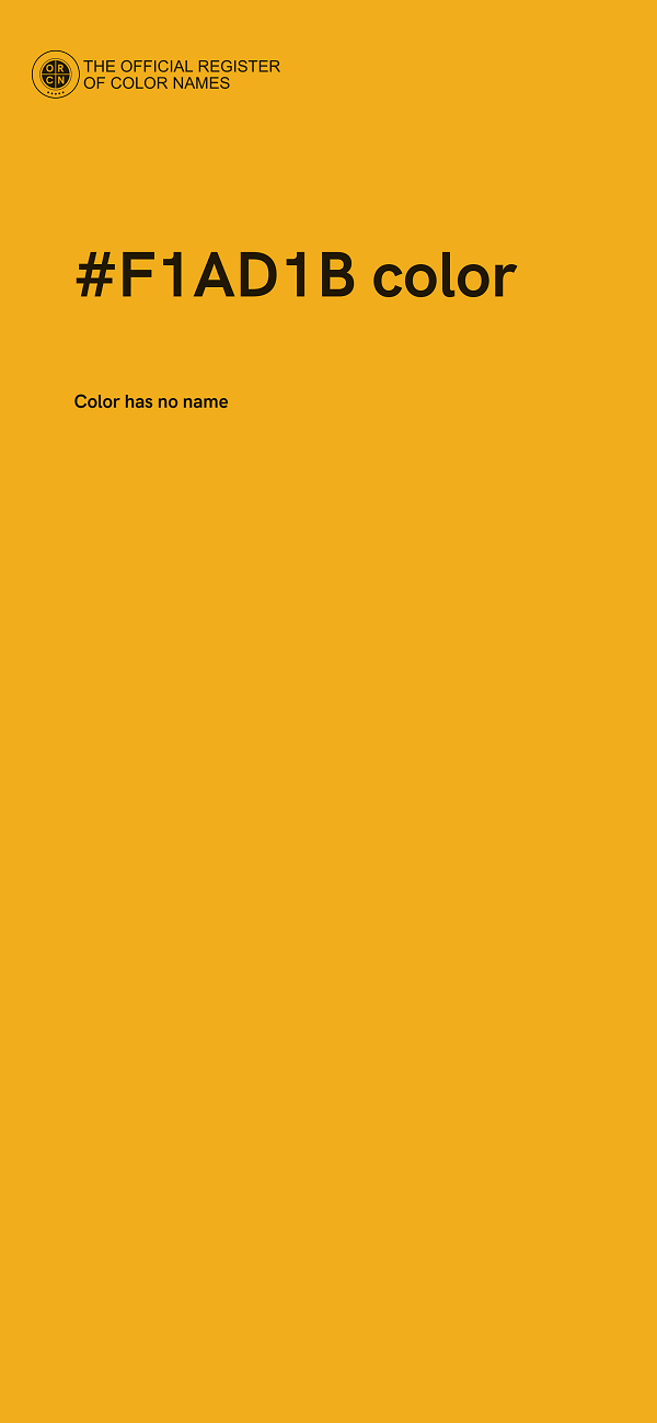 #F1AD1B color image