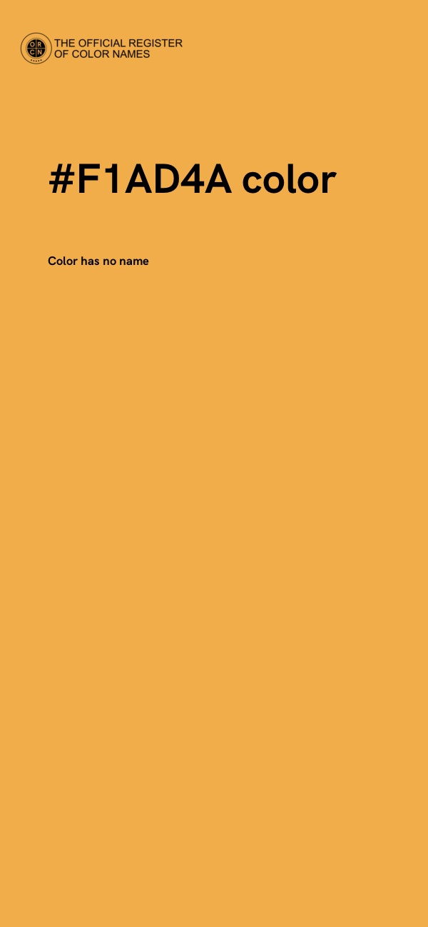#F1AD4A color image