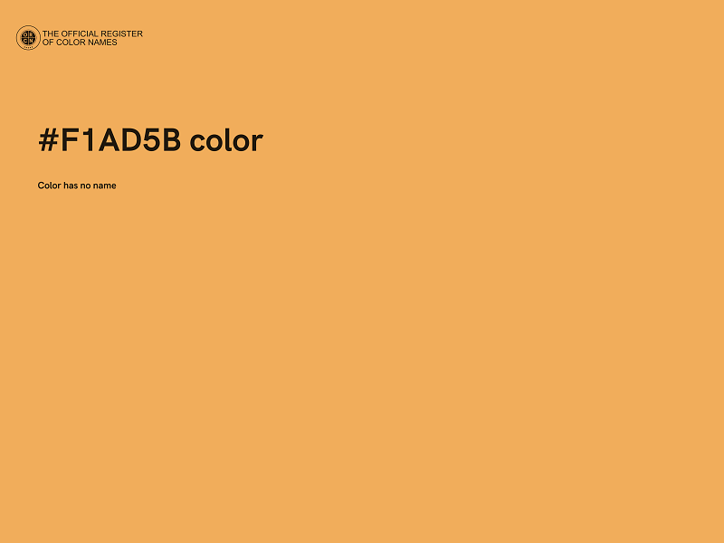 #F1AD5B color image