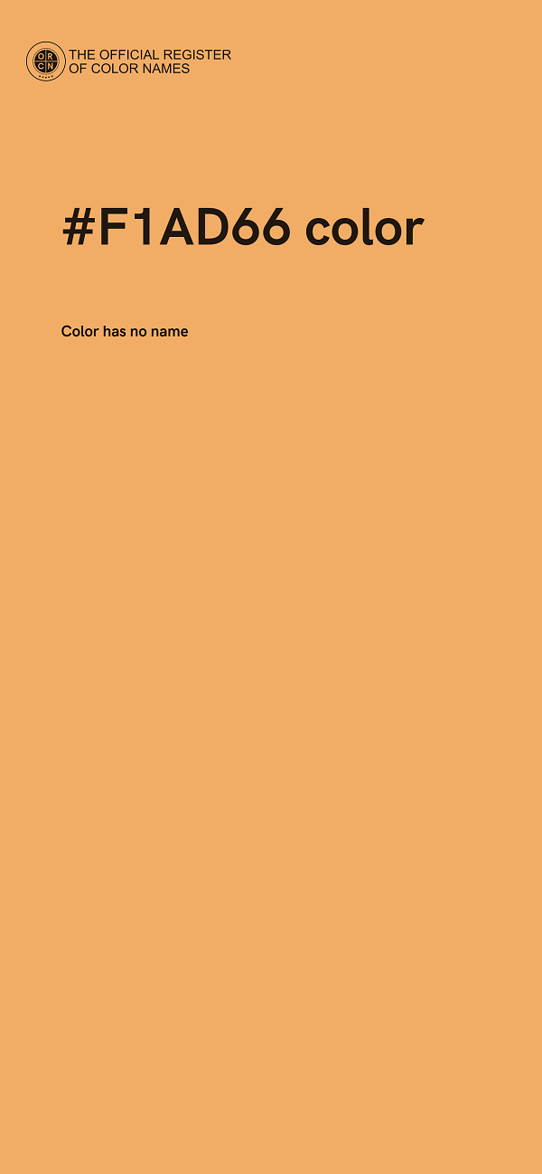 #F1AD66 color image
