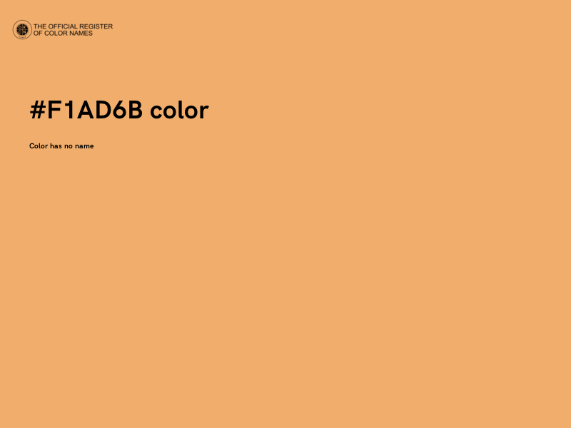 #F1AD6B color image