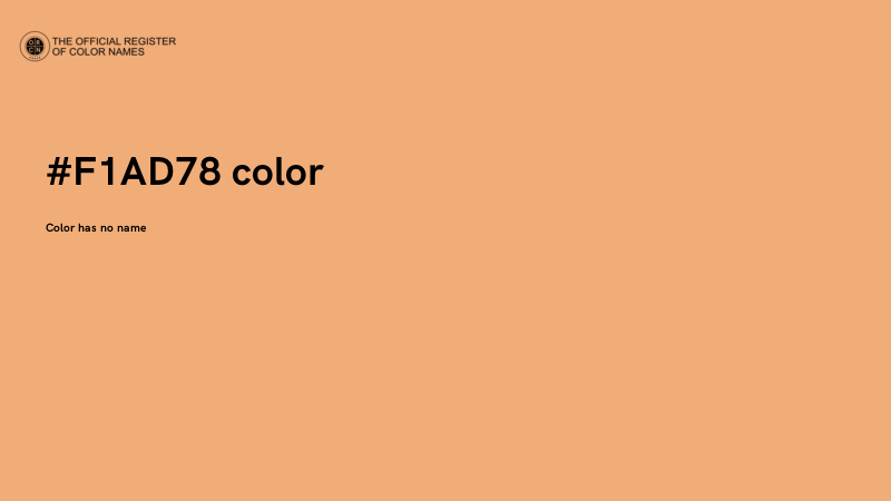 #F1AD78 color image