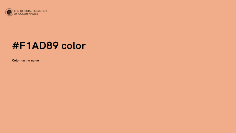 #F1AD89 color image
