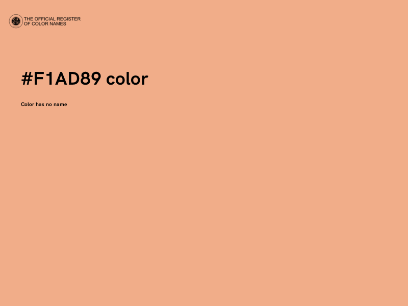 #F1AD89 color image