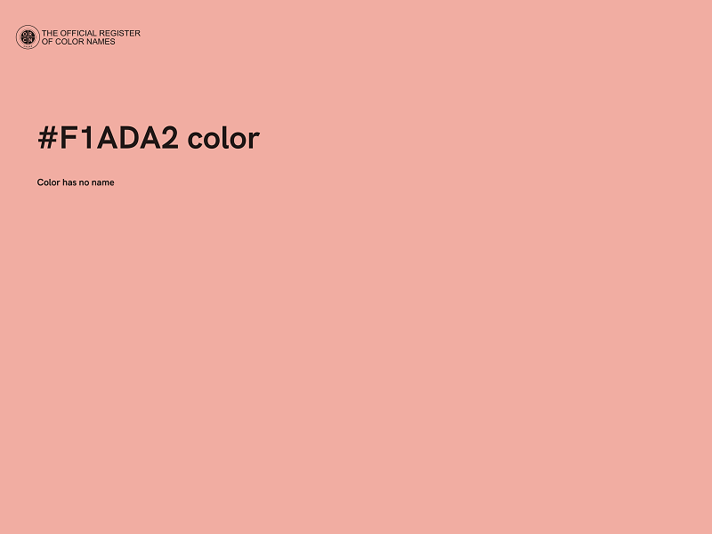 #F1ADA2 color image