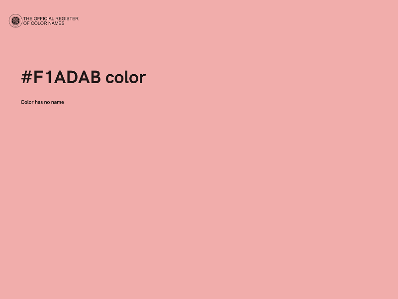 #F1ADAB color image