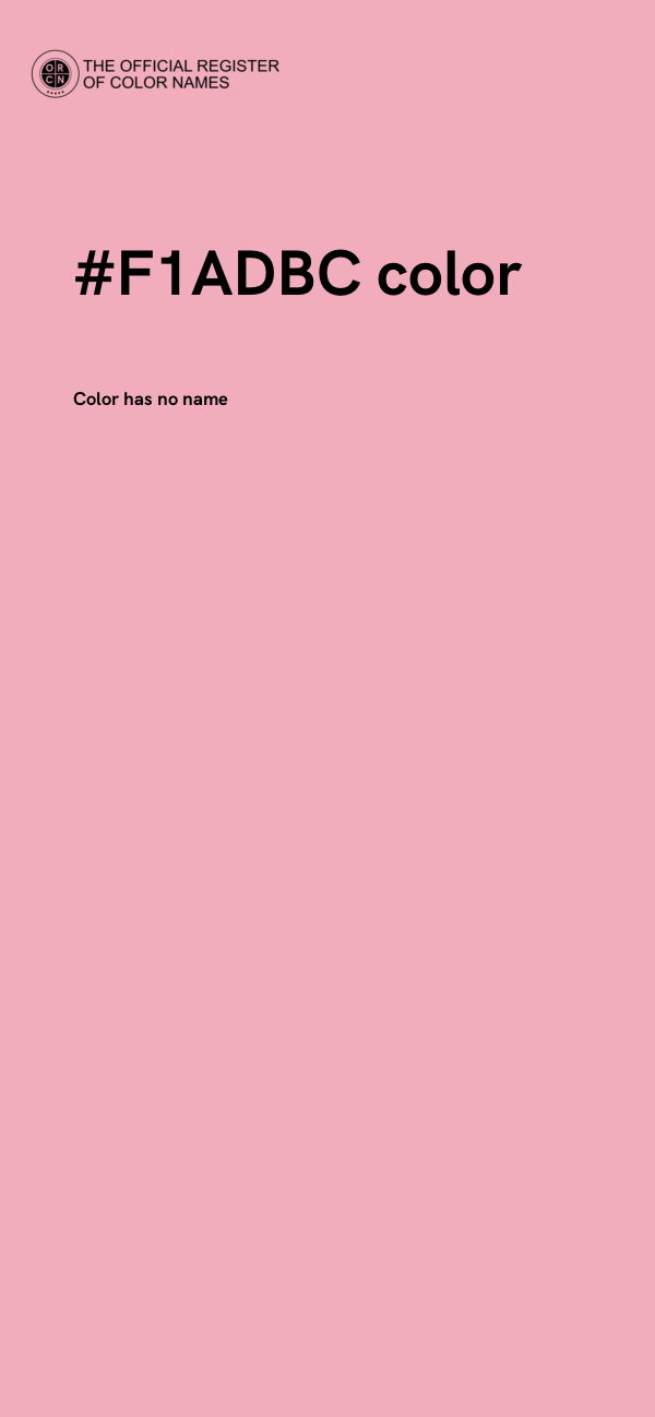 #F1ADBC color image