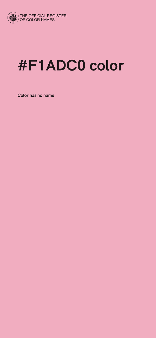 #F1ADC0 color image