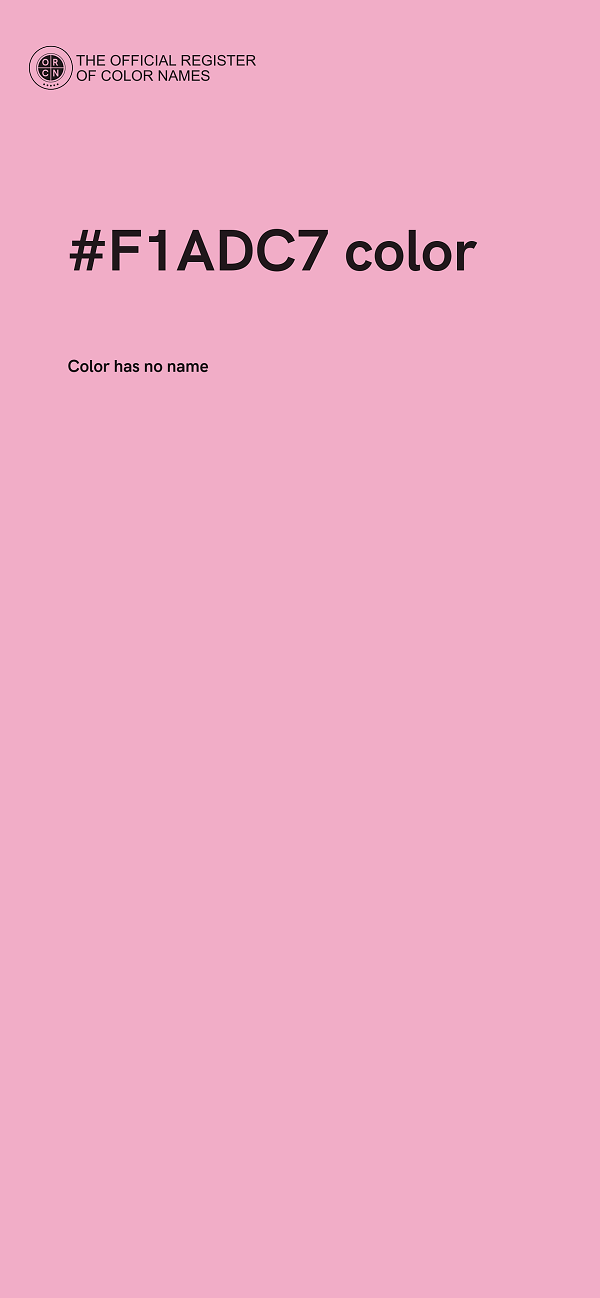 #F1ADC7 color image