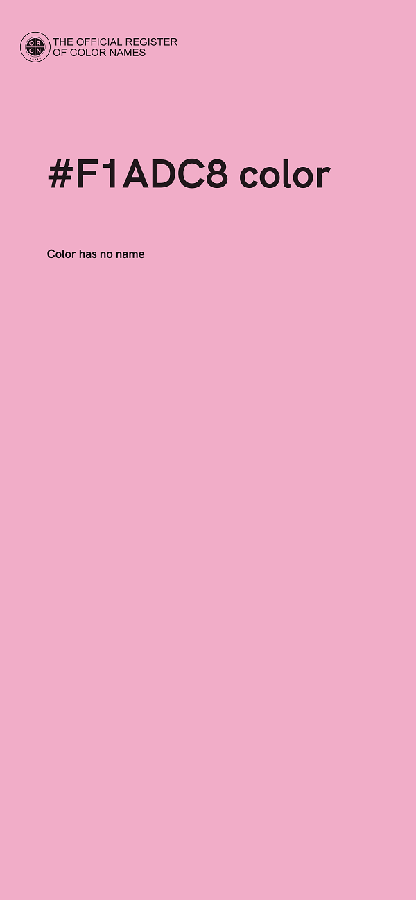 #F1ADC8 color image