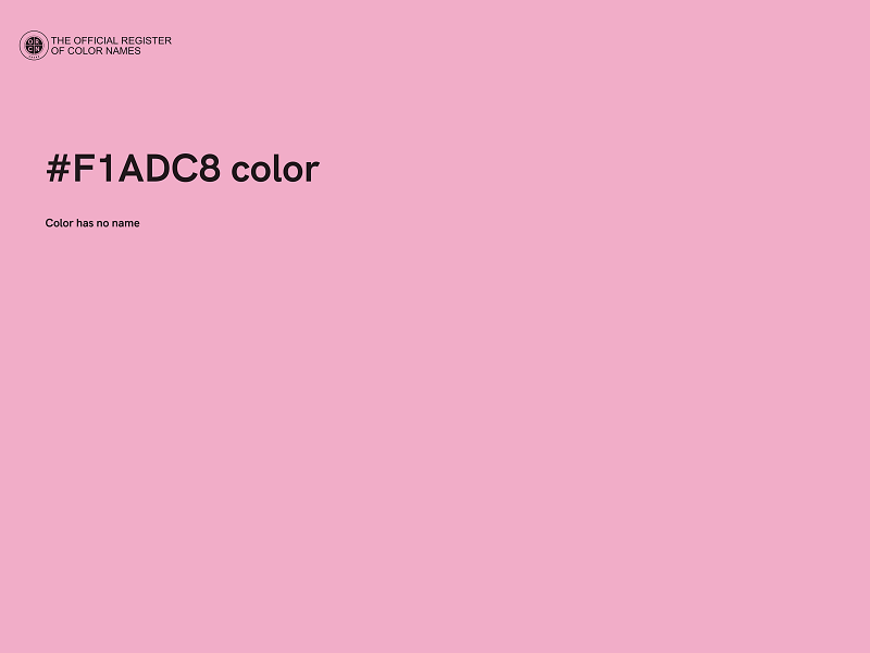 #F1ADC8 color image