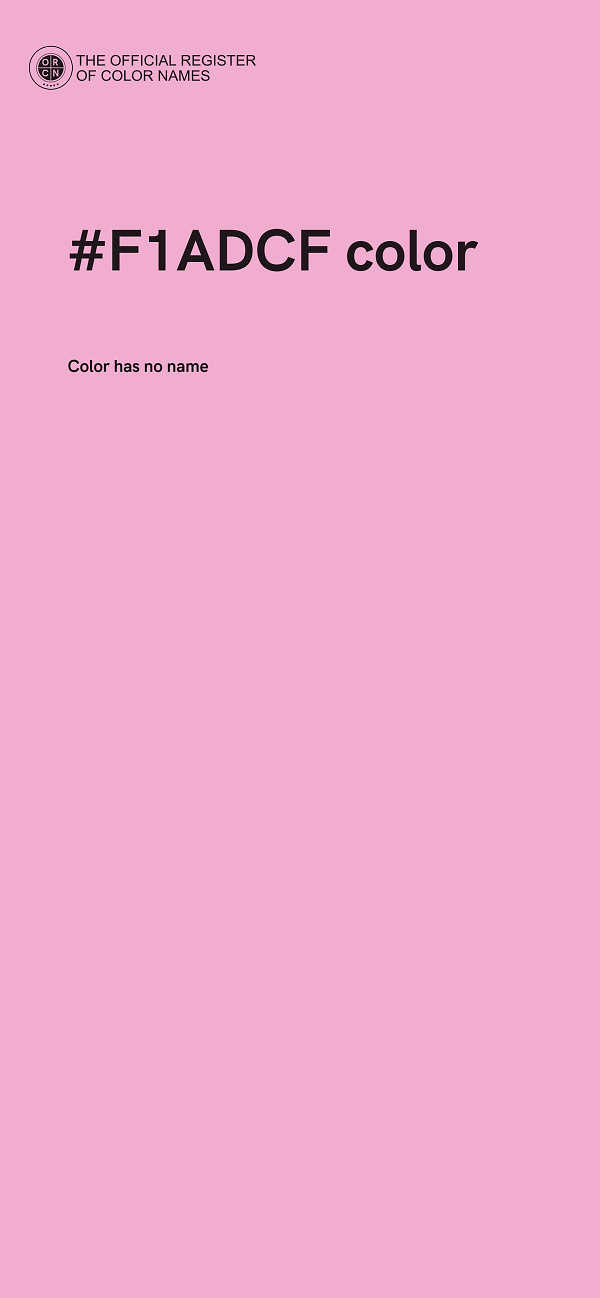#F1ADCF color image