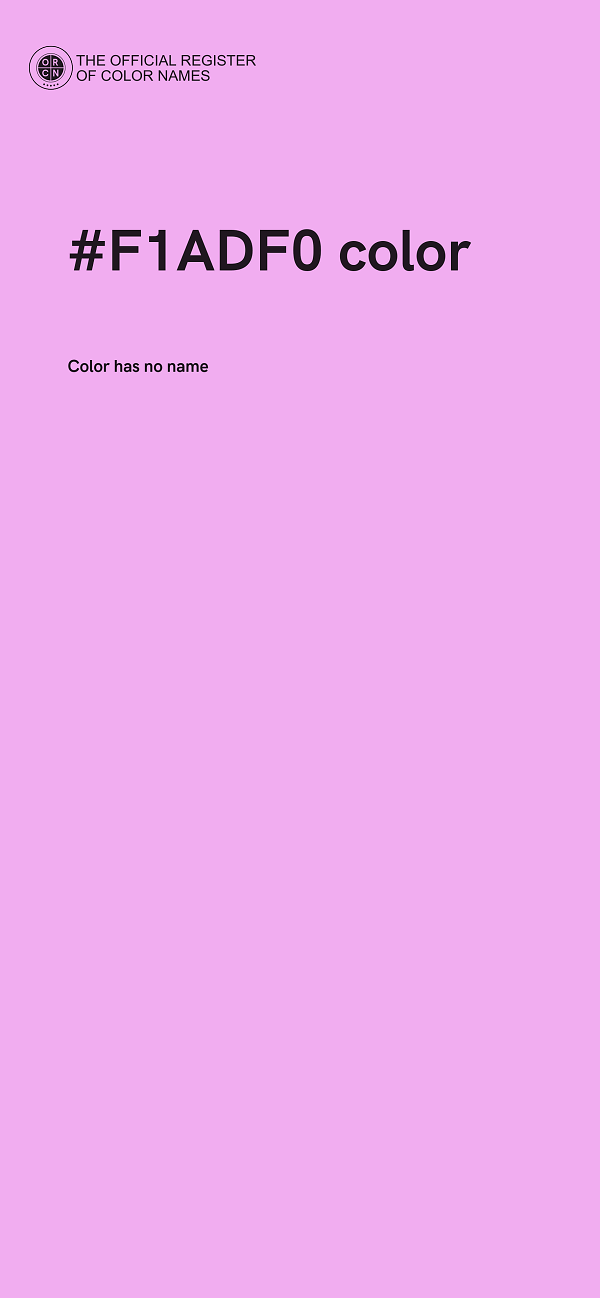 #F1ADF0 color image
