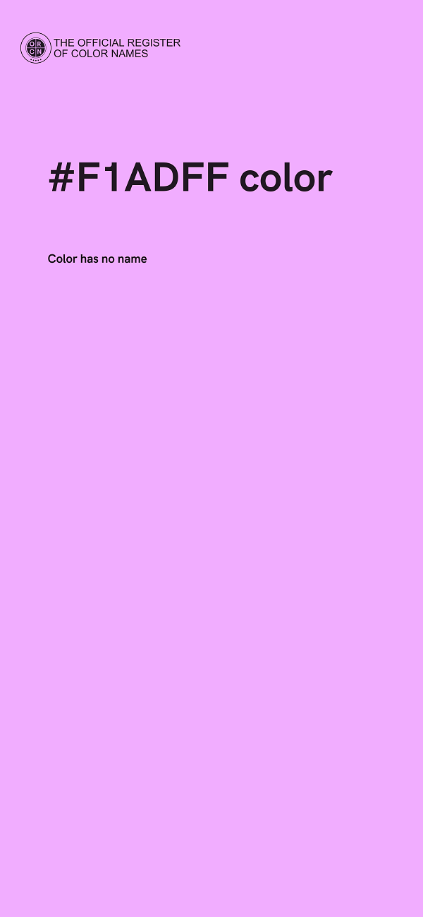 #F1ADFF color image