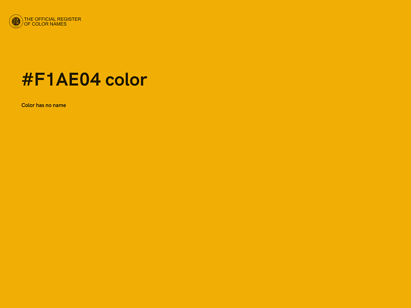 #F1AE04 color image