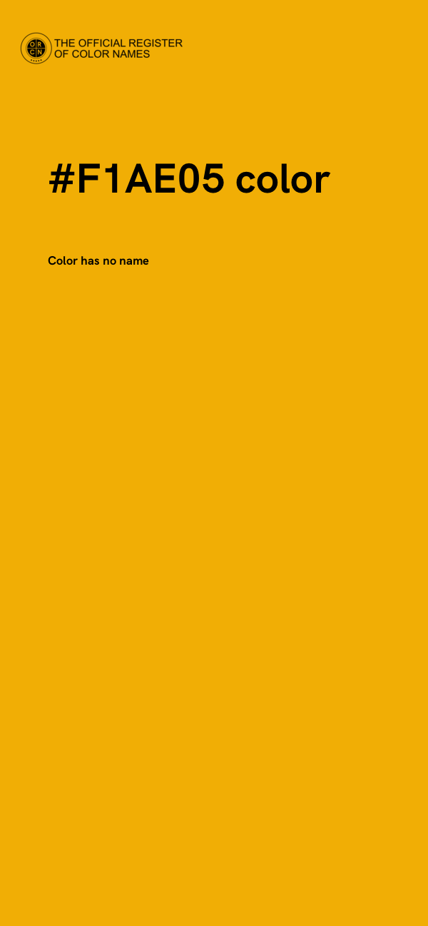 #F1AE05 color image