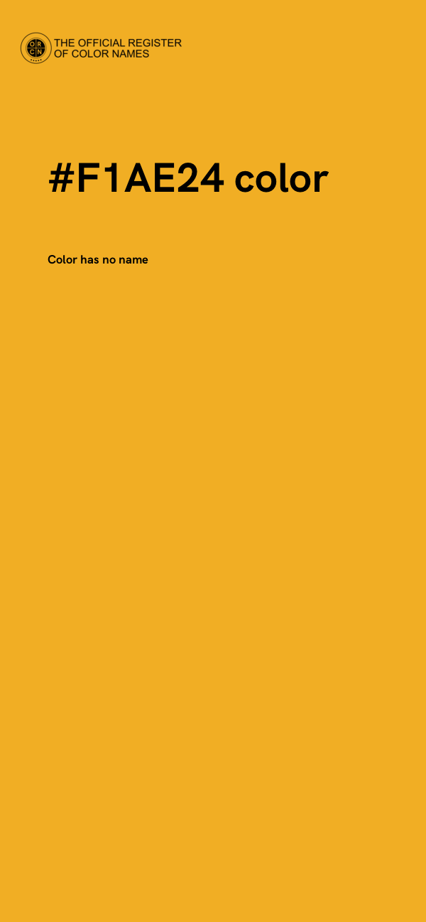 #F1AE24 color image